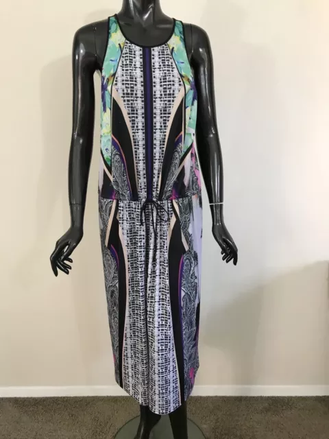 NWT CLOVER CANYON Jaipur Jungle sleeveless tie waist dress size S - $315
