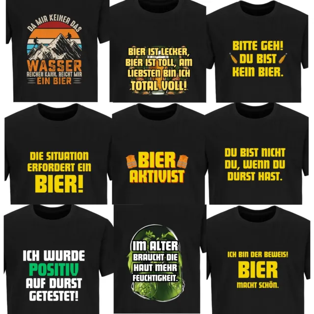 Bier Sprüche Shirt T-Shirt Fun Shirt Ironie Sarkasmus lustig witzig