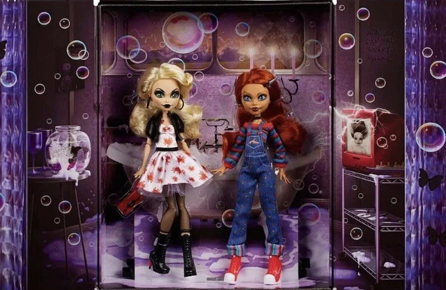 Monster High Skullector Child's Play Chucky and Tiffany Doll Pack Mattel IN HAND