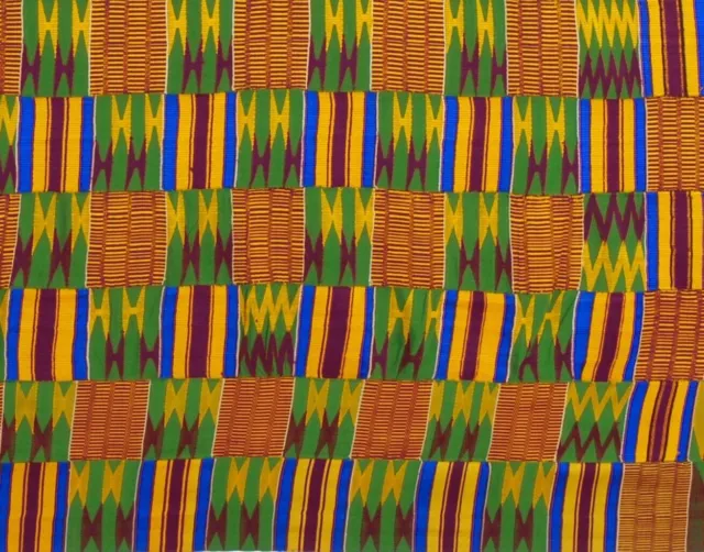 Ghana kente handwoven cloth Ashanti African Art interior decoration 2