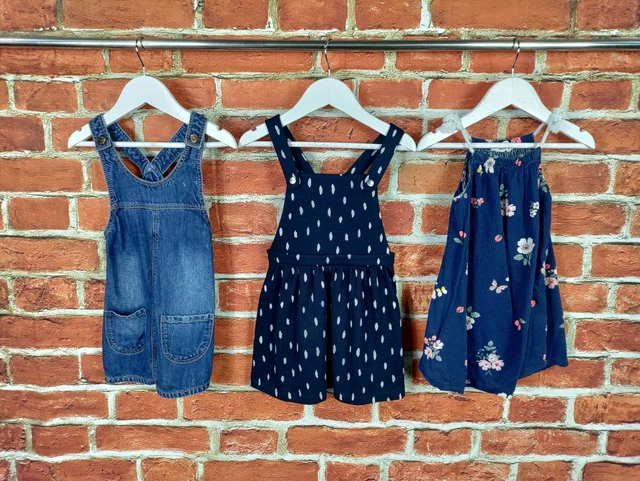 Girls Bundle Age 2-3 Years Next H&M Etc Pinafore Dress Denim Summer Sun 98Cm