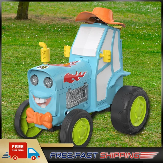 CRAZY JUMPING CAR Toy Rechargeable with LED Lights for Boys Girls (Blue