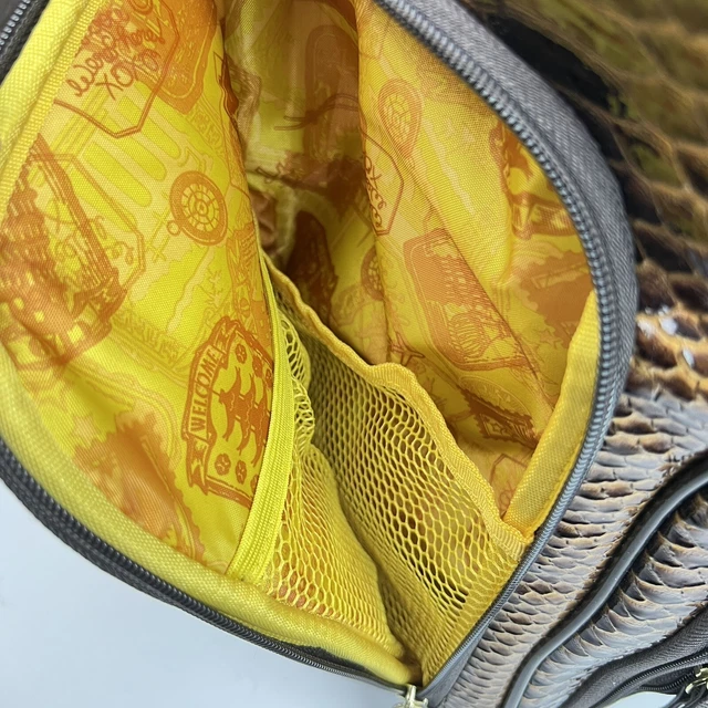 Samantha Brown New 2 Piece Gold/ Brown Trim Carry On Croco Luggage Rolling Bag 14