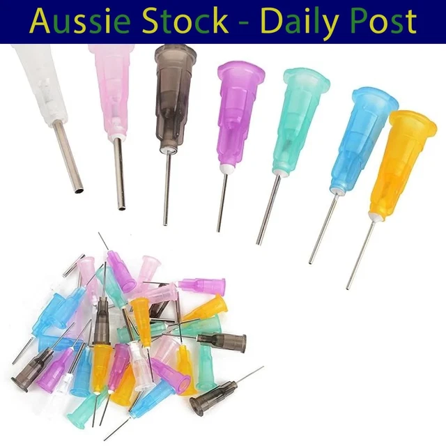 7/35pcs Dispensing Syringe Tips 16GA, 18GA, 21GA, 22GA, 23GA, 24GA, 25GA Needles