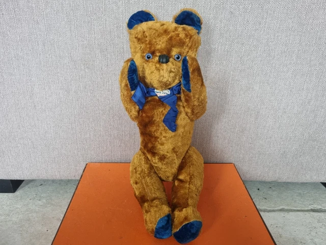 ANCIEN OURS ARTICULE FRANCAIS *JPM *PELUCHE JOUET OLD FRENCH BEAR`17 cm