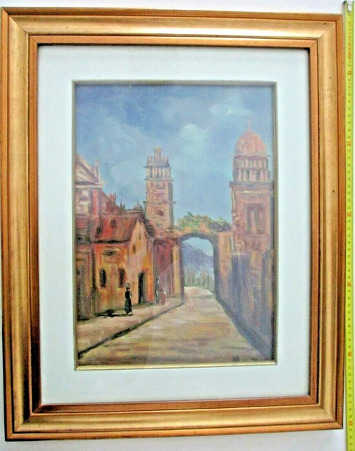 Quadro 56x45 olio MAZ- VENDO SCAMBIO con oggetti di antiquariato BERGAMO