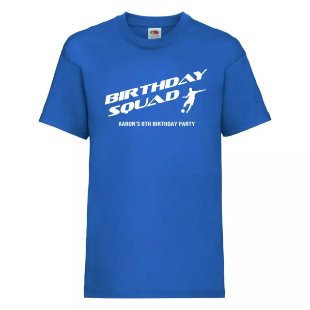 Football Birthday Party TShirts, Birthday Squad Shirts, Personalised Birthday