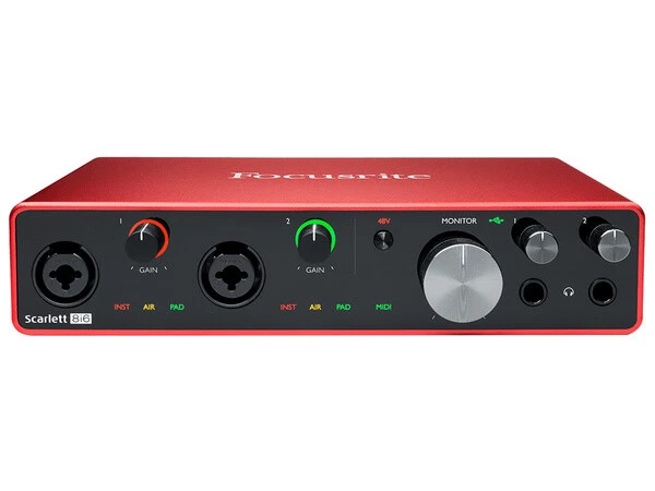 Focusrite SCARLETT 8i6 Interface Audio 8-In, 6-Out - Troisième Génération