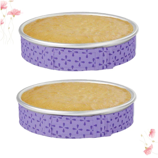 2 pz accessori per cottura torte viola e strumenti strisce uniformi cottura