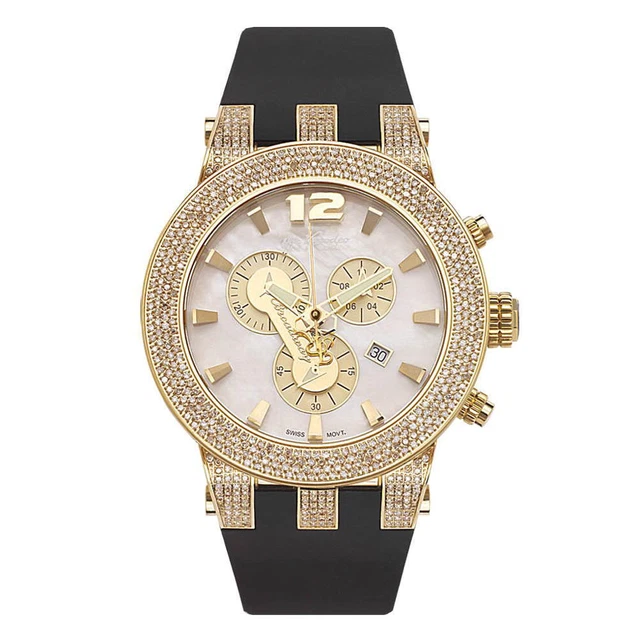Joe Rodeo Diamond Men's Watch - BROADWAY gold 5 ctw