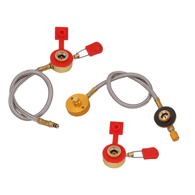 CAMPING STOVE PROPANE hose adapter gas stove tank cylinder converter