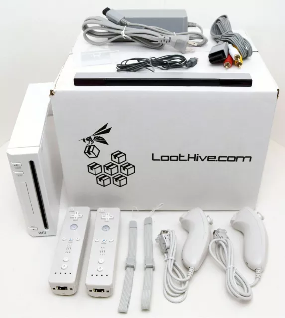 Nintendo Wii Video Game System RVL-001 Console 2-REMOTE Bundle NEW ACCESSORIES