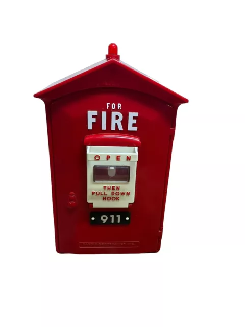 Teléfono vintage Randix emergency Red Fire 911 caja tono táctil probado
