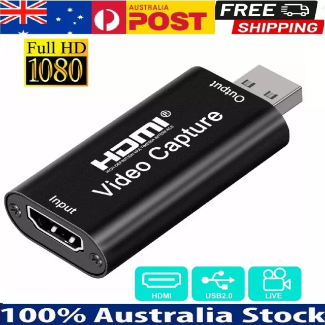 4K Video Capture Card USB 3.0 1080P 60fps HDMI Audio Video Capture Device  Portable Video Converte