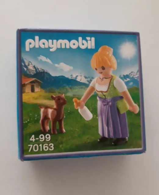 Playmobil Figur "Bäuerin mit Ziege" 70163