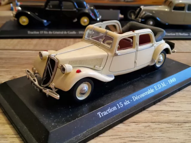 Citroën traction 15six decouvrable E D M 1949 beige norev ixo eligor solido 1/43
