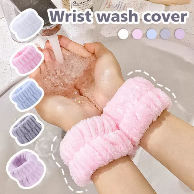 Spa Wrist Washband Face Wash Wristbands Microfiber Absorbent for Washing Face 2