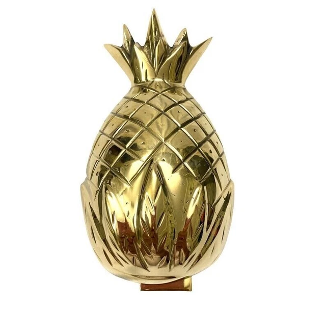 Heurtoir de porte en forme d'ananas en laiton brillant/cadeau de heurtoir...