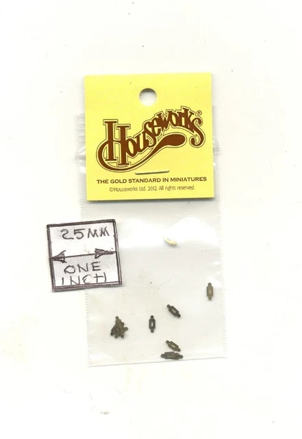 Key Plates 43115 miniature dollhouse hardware 12pcs  1/12 scale metal Houseworks