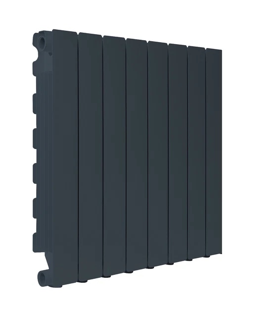Fondital Hot Water Radiator - European Design, GRAY, Blitz 4-500 8 element