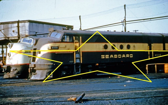 SEABOARD AIR LINE  FTA 4000-3029 E7A in Miami Flordia Duplicate Ektachrome Slide
