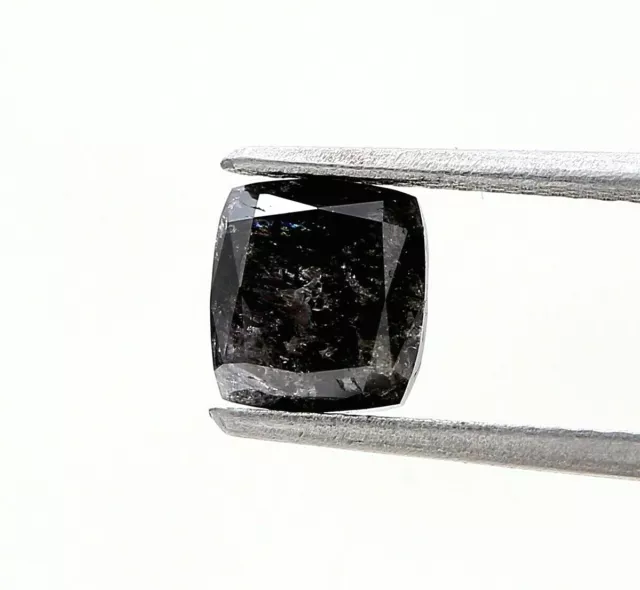 Naturel Diamant 1.31ct Marron Noir Scintillant Flanders Modifié Brillant Coupe 2