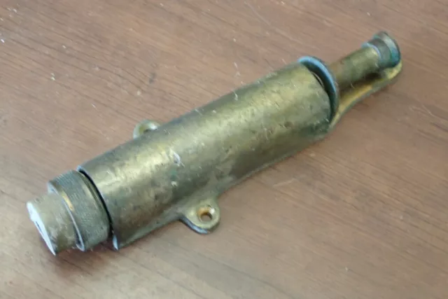 Glynn Johnson Brass VTG Door Stop Holder spring plunger Foot operated control