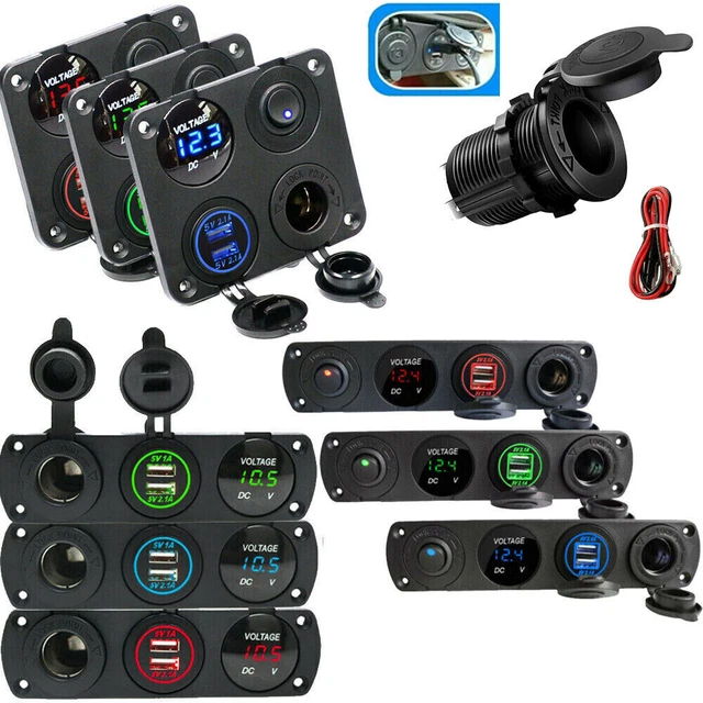 3 IN 1 Presa Accendisigari Doppia Pannello 3.1A ... - Aliexpress - Foto 3