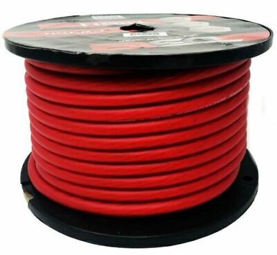 100 FT 4 Gauge AWG 100FT Power Ground Wire Battery RED
