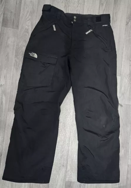 Mens The North Face HyVent Black Ski Snow Trousers /Salopettes/Pants L/G Large