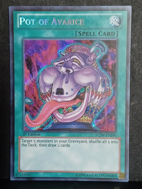 Yu-Gi-Oh! TCG Pot of Avarice Legendary Collection 4 Mega-Pack LCJW-EN290 1st Ed…