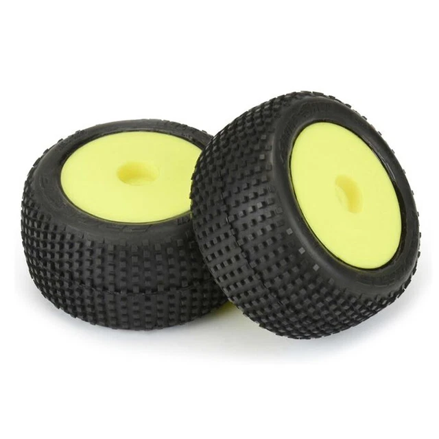 NEW ProLine 1/18 Hole Shot F/R Tires w/YL Wheels (2) MiniT FREE US SHIP