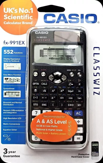 CASIO FX991EX CALCOLATRICE Advanced Scientific 552 FUNZIONI ClassWiz  caratteristiche Regno Unito EUR 22,46 - PicClick IT