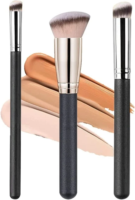 3 Pezzi Pennello da Trucco per Fondotinta Fondotinta...