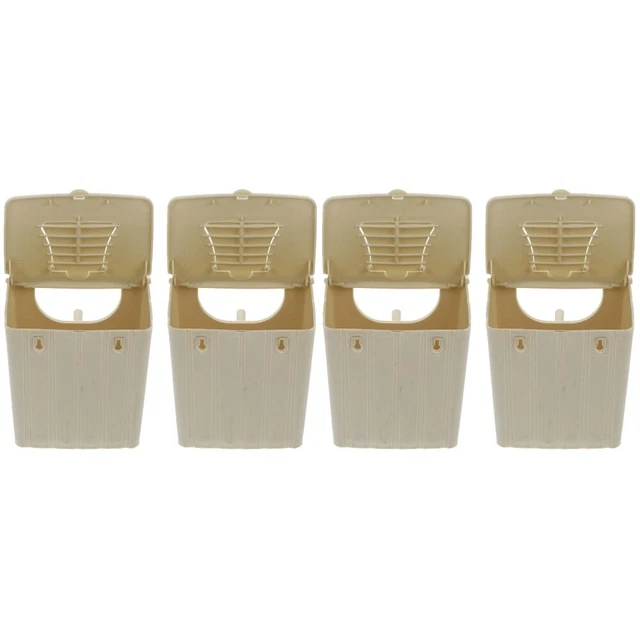 4 piezas caja de periquito caja de anidación casa de pájaros caja de periquito caja de pájaros hogar
