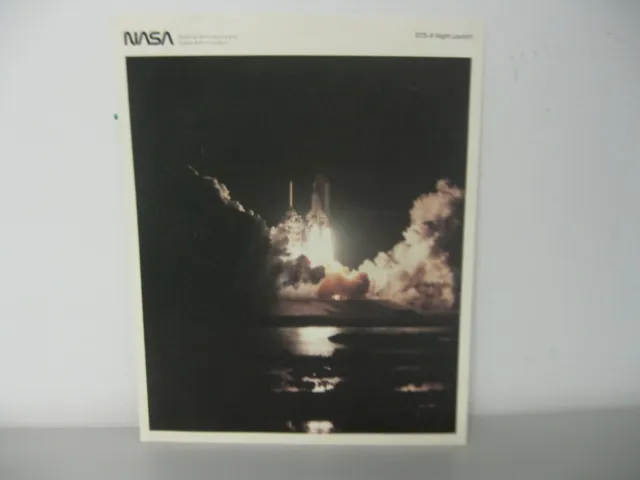 NASA STS 8 Space Shuttle Challenger First Night Launch Print