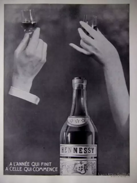 Publicité De Presse 1933 Cognac Hennessy - Laure Albin Guillot - Advertising