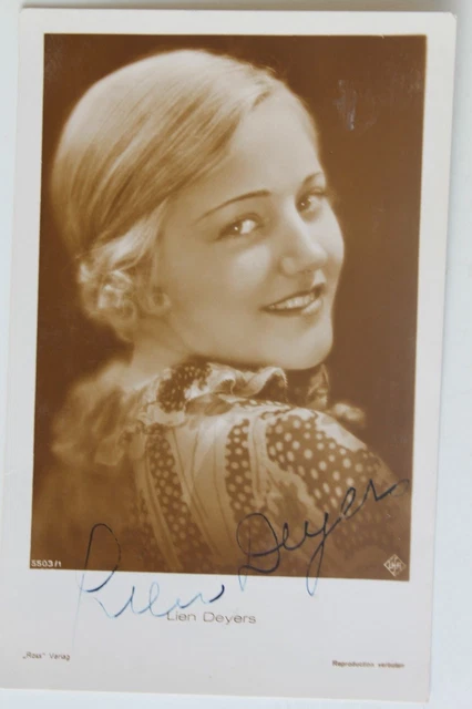 30073 Ross Photo Ak No. 5503/1 Lien Deyers Autograph Ufa Stumm-Film