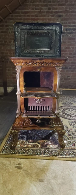 Cheminée-feu Godin 287 De 1909 – Fonte Naturelle – Pièce Rare – France