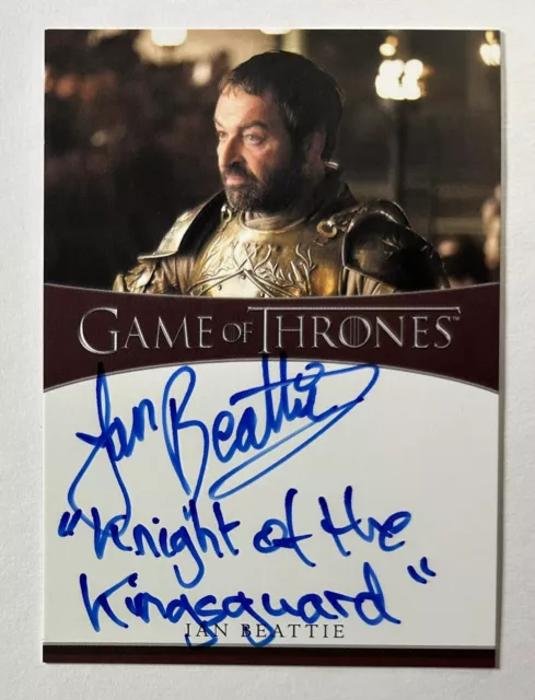 Game of Thrones Season 8 INSCRIPTION Autograph Card Ian Beattie Auto