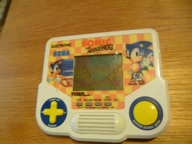 ancien jeu electronique sonic the hedgedog 1988 1991 electronic game