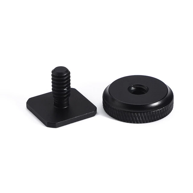 Trípode profesional de 1/4"" 3/8"" tuercas montaje tornillo negro a flash adaptador de zapato caliente p