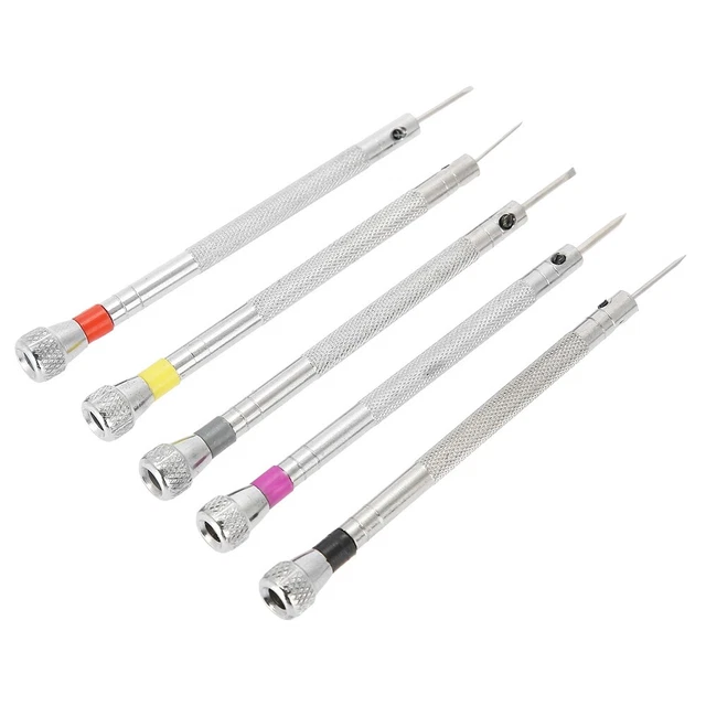 5 Pcs Precision Slotted Screwdriver Set Watchmaker Repair Tool Kit For Glasses