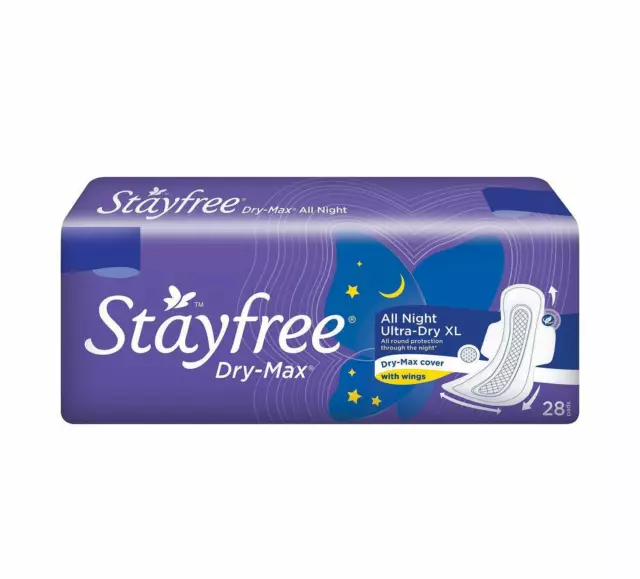 Stayfree Dry Max All Night Damenbinden (28 Stück)