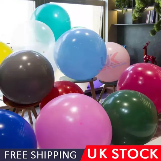 5X Round Latex Balloons 18 Inchs Wedding Decor Helium Big Large Giant Balloon UK