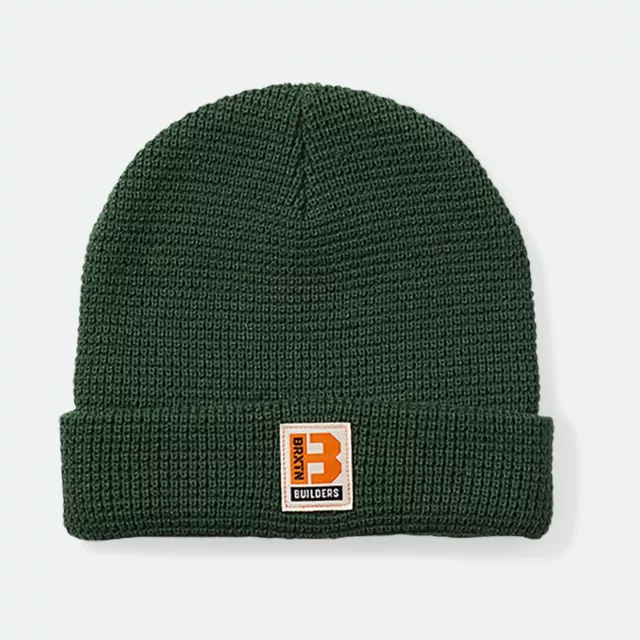 Brixton B Waffle Beanie Pine Needle 3