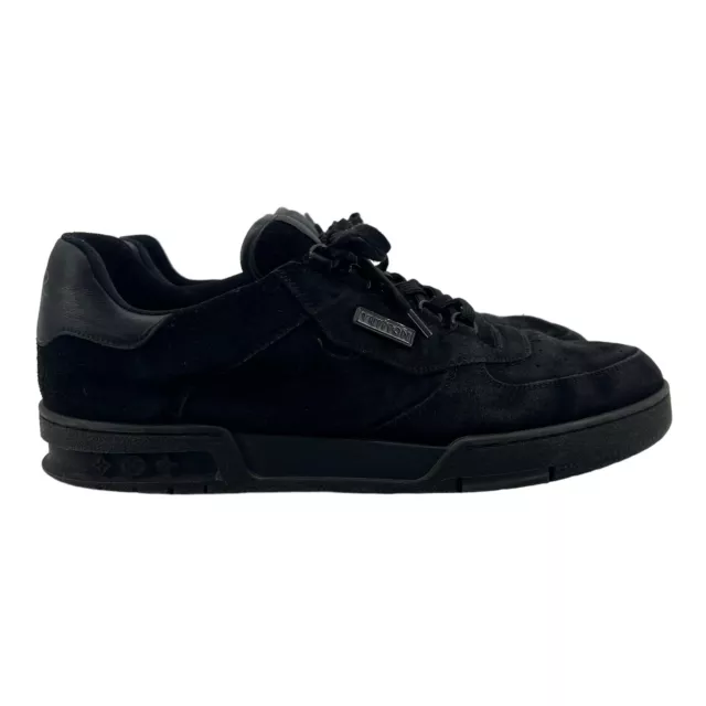 Lv trainer low trainers Louis Vuitton Black size 40.5 EU in Suede
