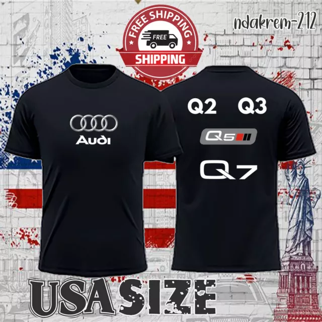 AUDI Q SERIES Design Logo Man's T-shirt Size S-5XL free shipping