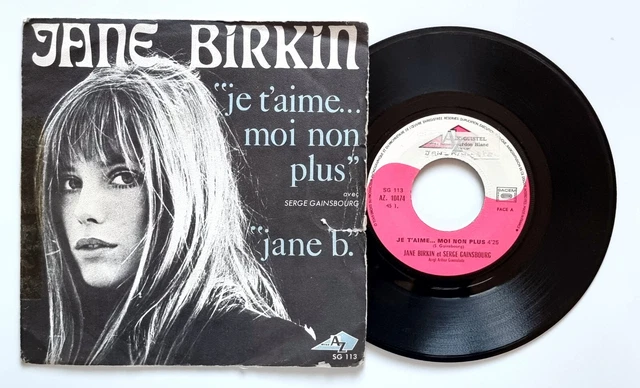 JANE BIRKIN & SERGE GAINSBOURG - Je T'aime Moi Non Plus (45 tours) 7" G