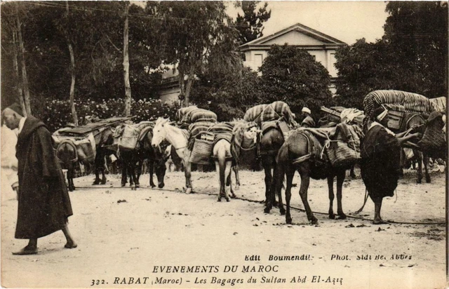CPA AK RABAT Les Bagages du Sultan Abd El Aziz MOROC (689979)